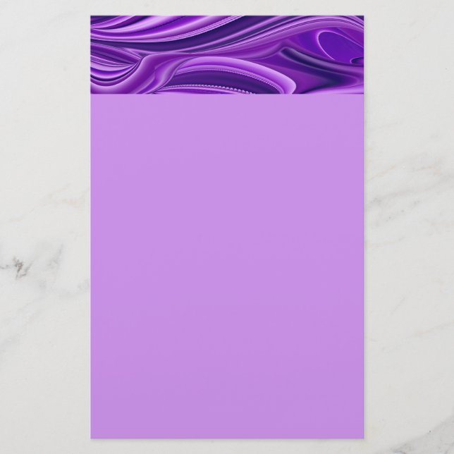 Lila Flower Rainbow Dreams Brevpapper (Framsida)