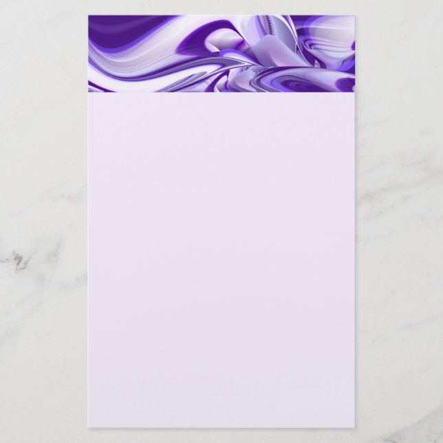 Lila Flower Rainbow Dreams Brevpapper (Framsida)