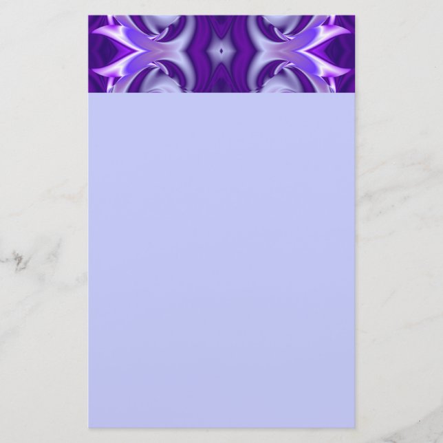 Lila Flower Rainbow Dreams Brevpapper (Framsida)