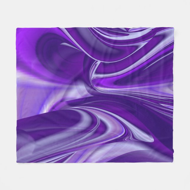 Lila Flower Rainbow Dreams Fleecefilt (Framsidan (Horisontell))