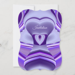 Lila Flower Rainbow Dreams Inbjudningar