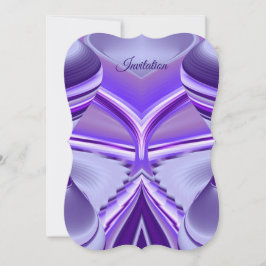 Lila Flower Rainbow Dreams Inbjudningar