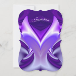 Lila Flower Rainbow Dreams Inbjudningar