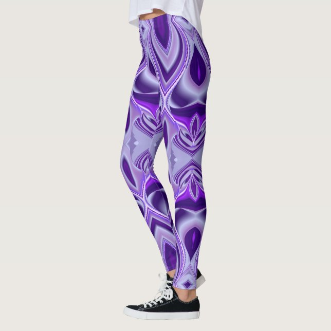 Lila Flower Rainbow Dreams Leggings (Vänster)