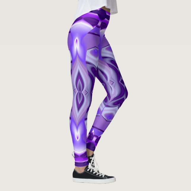 Lila Flower Rainbow Dreams Leggings (Höger)
