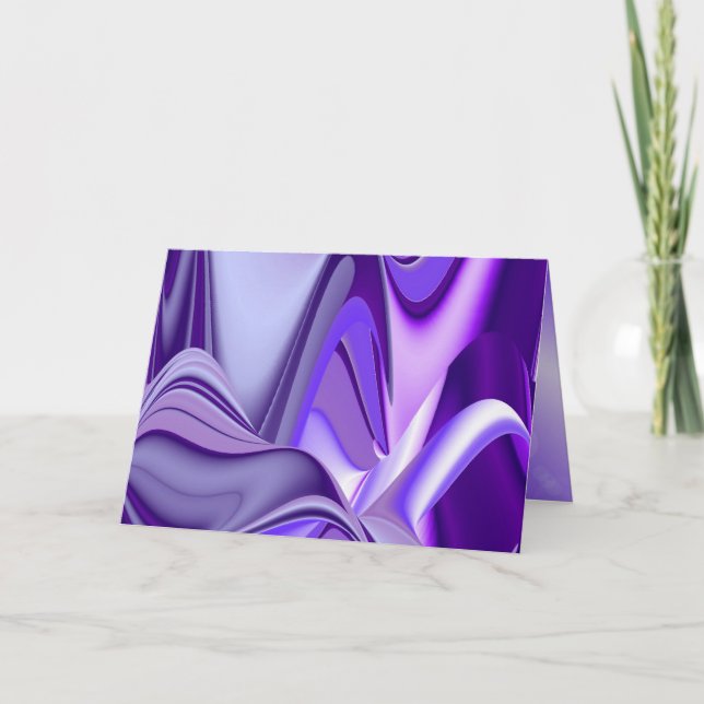 Lila Flower Rainbow Dreams Note Card Anteckningskort (Framsida)