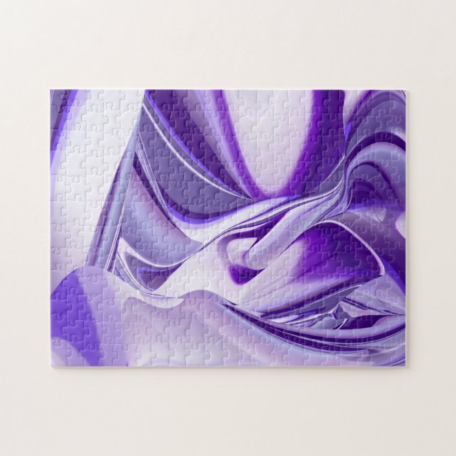 Lila Flower Rainbow Dreams Pussel (Horisontell)