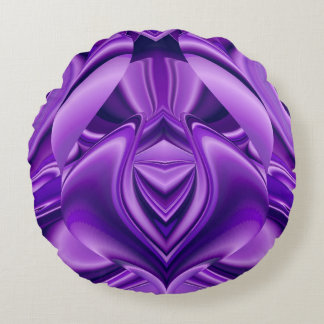 Lila Flower Rainbow Dreams Rund Kudde