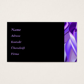 Lila Flower Rainbow Dreams Visitkort