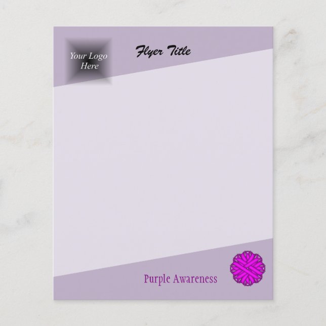 Lila Flower Ribbon av Kenneth Yoncich Flygblad (Framsidan)