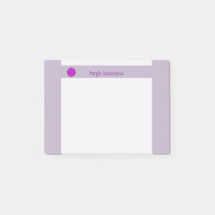 Lila Flower Ribbon av Kenneth Yoncich Post-it Block