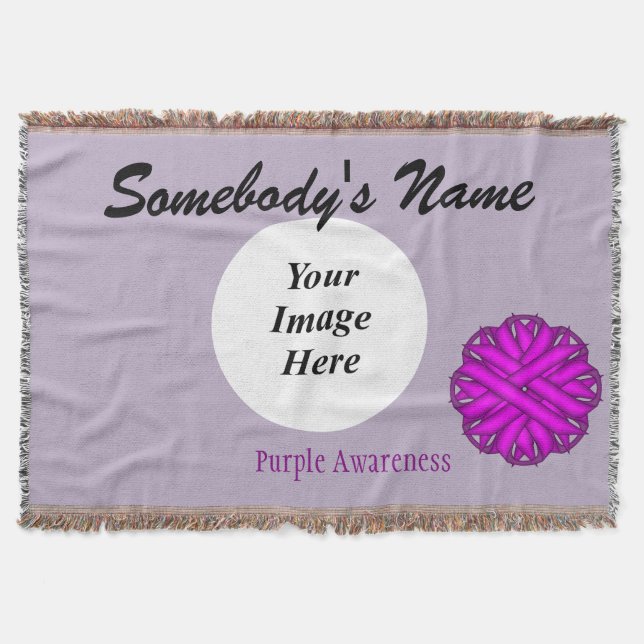 Lila Flower Ribbon Template av Kenneth Yoncich Mysfilt (Framsidan)