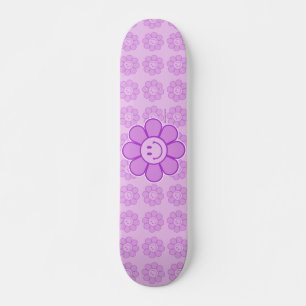 Lila Flower Skateboard Bräda 19,5 Cm