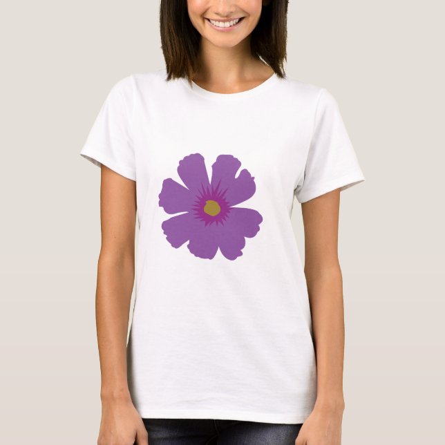 Lila Flower T Shirt (Framsida)