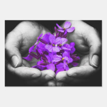 Lila Flower Wrapping Lakan