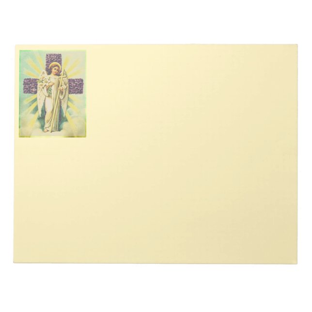 Lila Flowered Kor Anteckningsblock (Framsida)