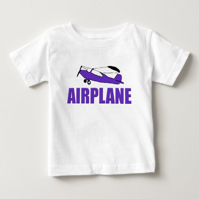 Lila flygplan t-shirt (Framsida)