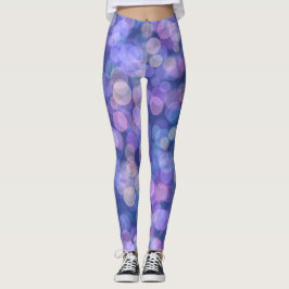 Lila Flytande Färg Leggings