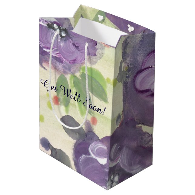 Lila Flyttad gift-säck (Baksidan Vinklad)