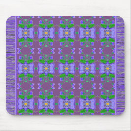 Lila Flyttad mönstrad mus Matta Musmatta