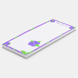 Lila Flyttat magnetiskt Anteckningsblock