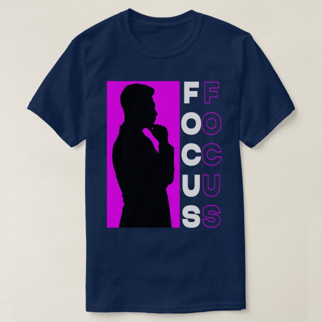 Lila Focus T Shirt (Design framsida)