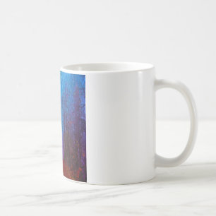 Lila Fog för målad skogshalt Kaffemugg