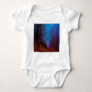 Lila Fog för målad skogshalt T-shirt