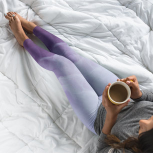 Lila Fog Mysterious Mist Smoky Halloween Leggings