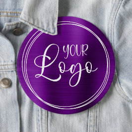 Lila Foil Business Logotyp Colossal Knapp