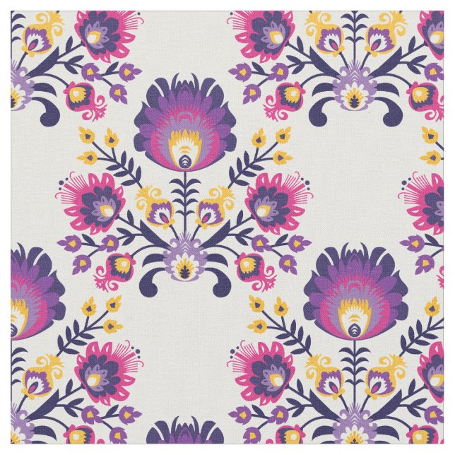 Lila folklore-sammansättning 2 tyg (Närbild)