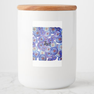 Lila Food and Beverage Label Set Mat Etikett