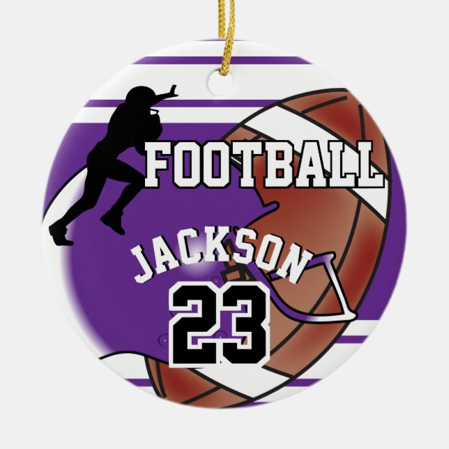 Lila Football 🏈 Ornament (Framsidan)