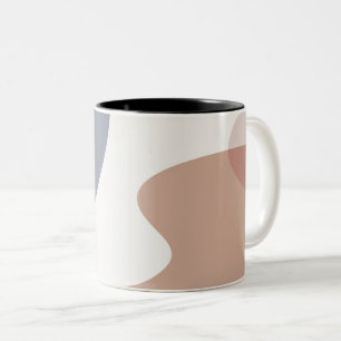 Lila för abstrakt Art Design Två-Tonad Mugg