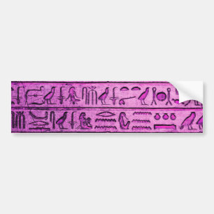Lila för antika egyptiska hieroglyfer bildekal
