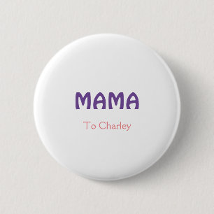lila för återsänd mor i mamma lägga till namn text knapp