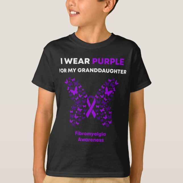 Lila för Bära för min mordotter T Shirt (Framsida)