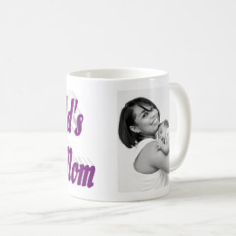 Lila för bästa Mamma-foto Kaffemugg