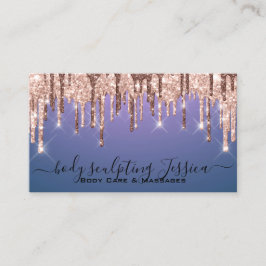 Lila för Body Care Sculpting QRCode Logotyp Visitkort