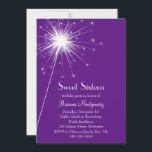 Lila för Burst of Sparkles Sweet sixteen-inbjudan Inbjudningar<br><div class="desc">Stora gnistor lyser upp i Födelsedagsfest inbjudan med en spricka av bländande twinkles. Rulla ner för att se det samordnande delara.</div>