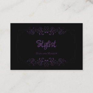 Lila för fransk Göteborg Damask Stylist Visitkort