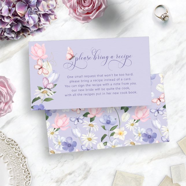 Lila för in ett receptkort tilläggskort (Purple Bring A Recipe Card
)