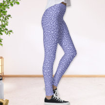 Lila för leopard Animal Print Periwinkle