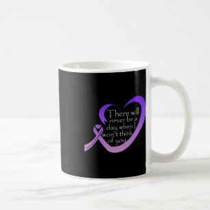 Lila för medvetandegörande kaffemugg
