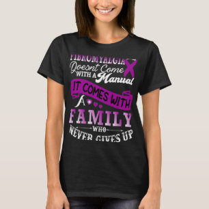 Lila för medvetandehöjande familj - menyfliksstöd t shirt