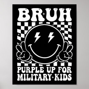 Lila för militära barn i månaden för militära oper poster