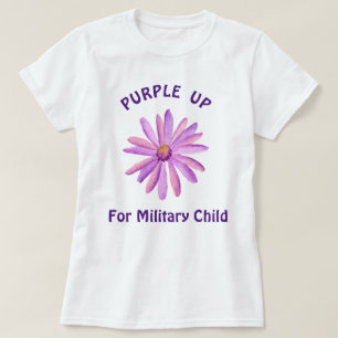 Lila för militära barn till militära barn t shirt
