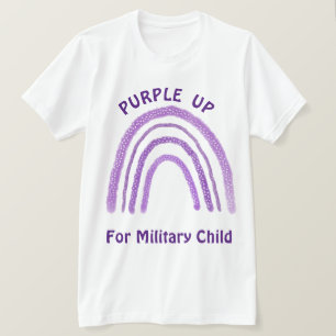 Lila för militära barn till militära barn t shirt