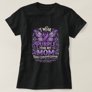 Lila för min mamma Alzheimers medvetenhetsmånad T Shirt
