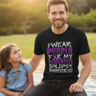 Lila För Mitt Barns Epilepsistöd T Shirt
